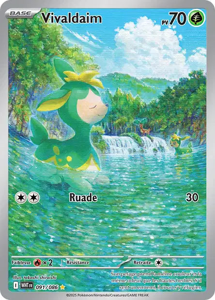 Carte Pokémon Vivaldaim 091/086 WHT Flamme Blanche EV10_5 Neuf FR LorenZone