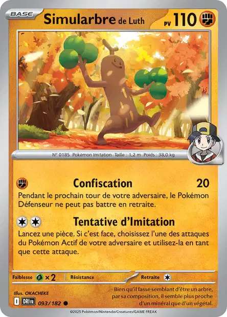 Carte Pokémon Simularbre de Luth 093/182 DRI Rivalités Destinées EV10 Neuf FR LorenZone