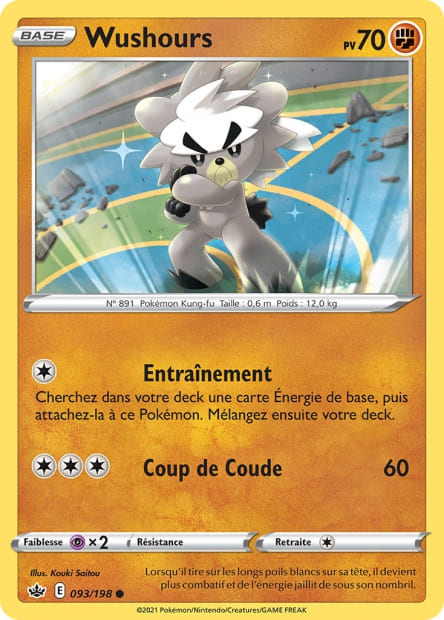 Carte Pokémon Wushours 093/198 CRE Règne de Glace EB06 Neuf FR LorenZone