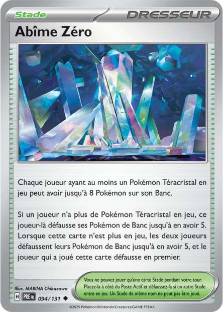 Carte Pokémon Abîme Zéro 094/131 Evolutions Prismatiques PRE EV8_5 Neuf FR LorenZone