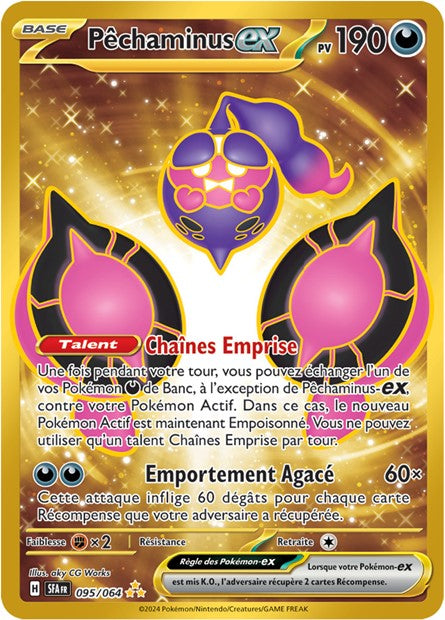 Carte Pokémon Pêchaminus EX 095/064 Fable Nébuleuse SFA EV6_5 Neuf FR LorenZone