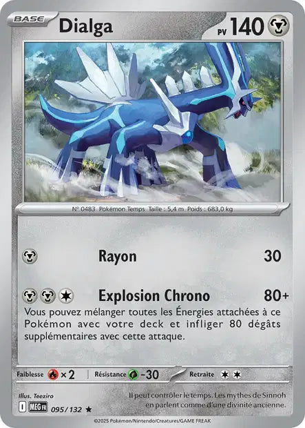 Carte Pokémon Dialga 095/132 MEG Méga-Évolution ME01 Neuf FR LorenZone