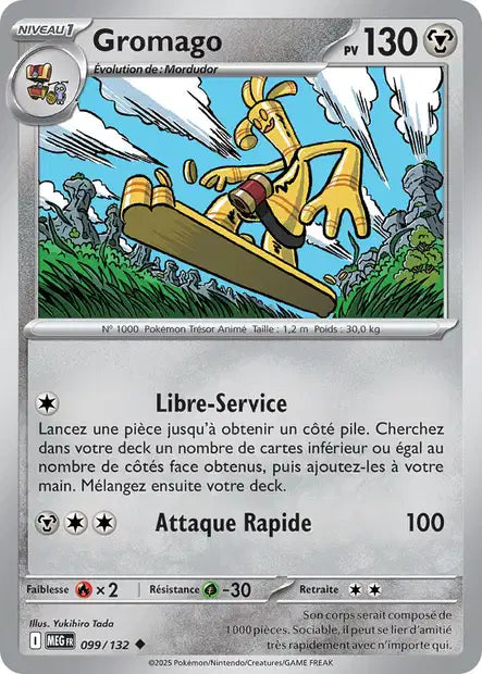 Carte Pokémon Gromago 099/132 MEG Méga-Évolution ME01 Neuf FR LorenZone