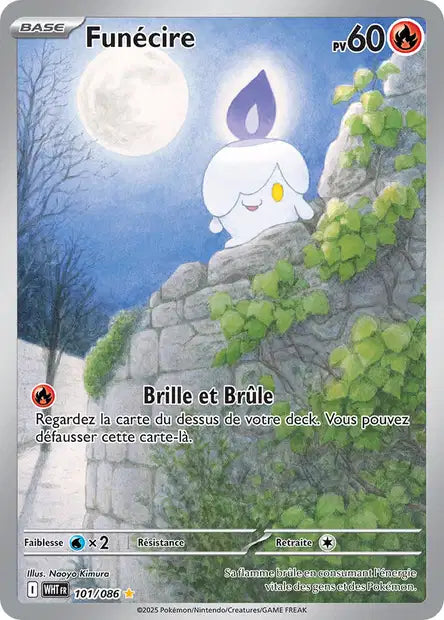 Carte Pokémon Funécire 101/086 WHT Flamme Blanche EV10_5 Neuf FR LorenZone