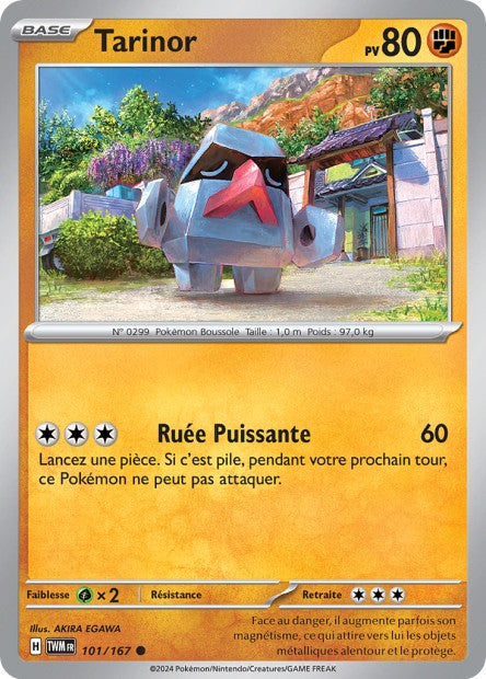 Carte Pokémon Tarinor 101/167 TWM Mascarade Crépusculaire EV06 Neuf FR LorenZone