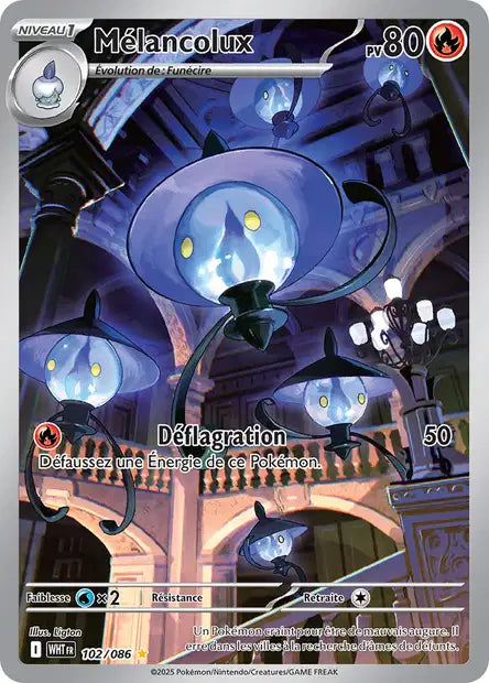 Carte Pokémon Mélancolux 102/086 WHT Flamme Blanche EV10_5 Neuf FR LorenZone