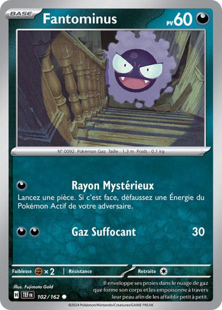 Carte Pokémon Fantominus 102/162 TEF Forces Temporelles EV05 Neuf FR LorenZone