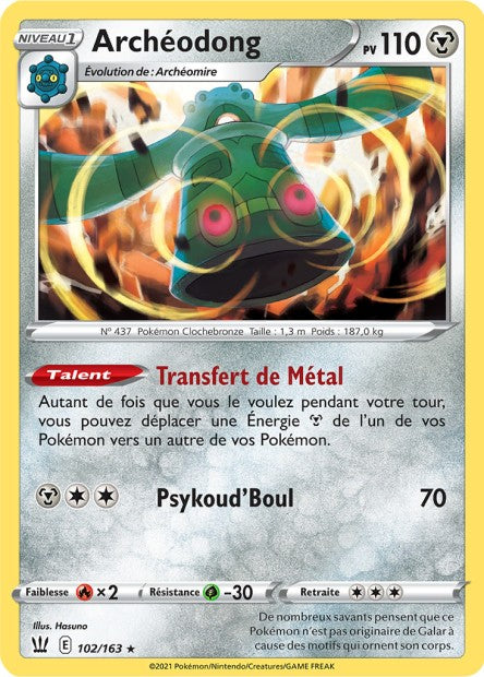 Carte Pokémon Archéodong 102/163 SWSH5 EB05 LorenZone
