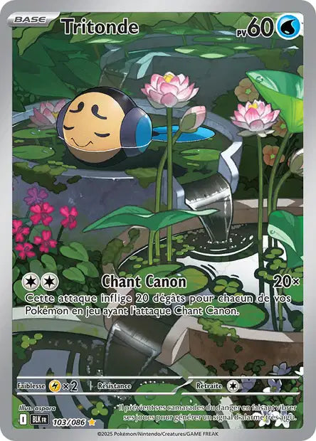 Carte Pokémon Tritonde 103/086 BLK Foudre Noire EV10_5 Neuf FR LorenZone