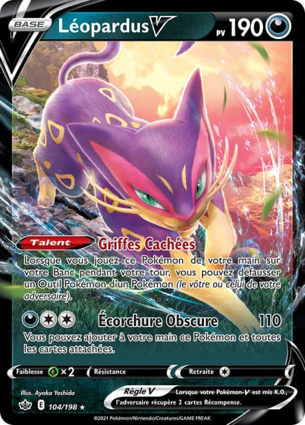 Carte Pokémon Léopardus V 104/198 CRE EB06 LorenZone