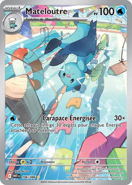 Carte Pokémon Mateloutre 106/086 WHT Flamme Blanche EV10_5 Neuf FR LorenZone