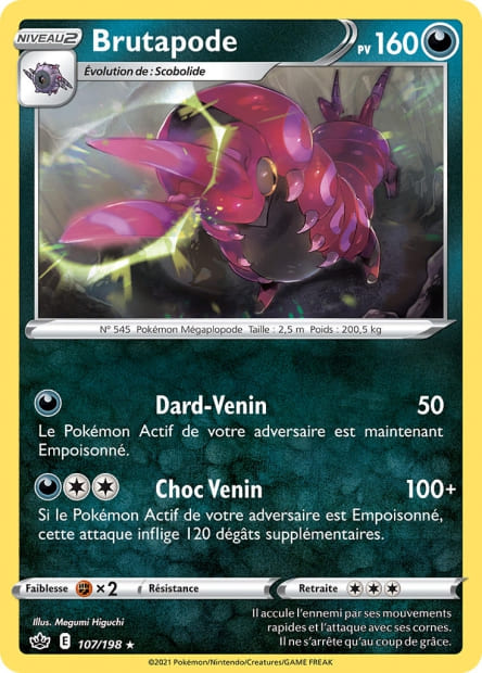 Carte Pokémon Brutapode 107/198 CRE EB06 LorenZone
