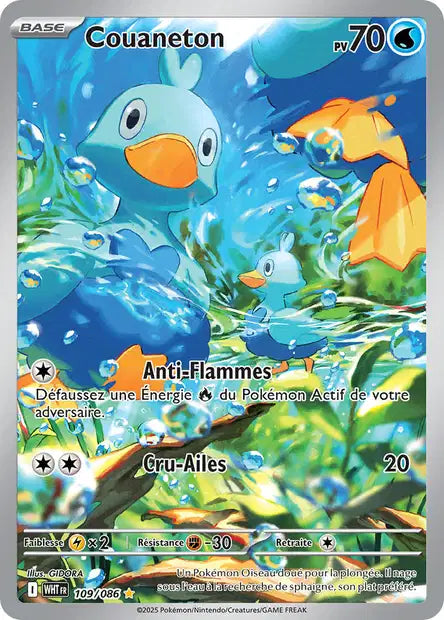 Carte Pokémon Couaneton 109/086 WHT Flamme Blanche EV10_5 Neuf FR LorenZone