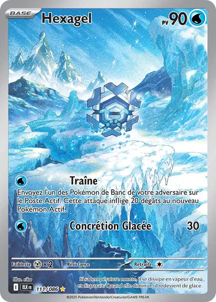 Carte Pokémon Hexagel 111/086 BLK Foudre Noire EV10_5 Neuf FR LorenZone