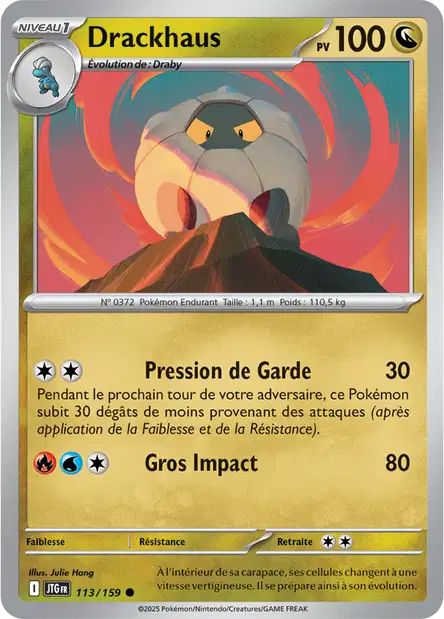 Carte Pokémon Drackhaus 113/159 JTG Aventures Ensemble EV09 Neuf FR LorenZone