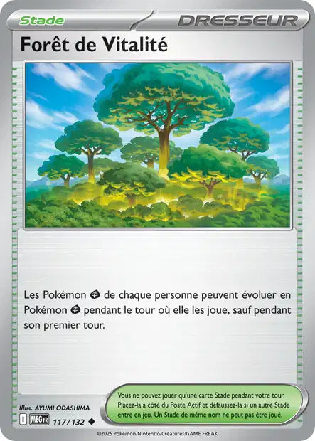 Carte Pokémon Forêt de Vitalité 117/132 MEG Méga-Évolution ME01 Neuf FR LorenZone