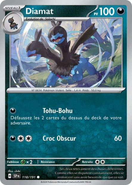 Carte Pokémon Diamat 118/191 SSP Étincelles Déferlantes EV08 Neuf FR LorenZone