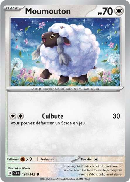 Carte Pokémon Moumouton 124/142 SCR Couronne Stellaire EV07 Neuf FR LorenZone