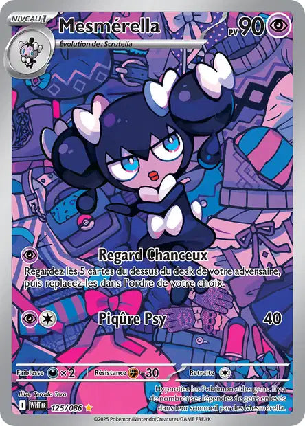Carte Pokémon Mesmérella 125/086 WHT Flamme Blanche EV10_5 Neuf FR LorenZone