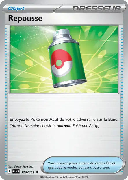 Carte Pokémon Repousse 126/132 MEG Méga-Évolution ME01 Neuf FR LorenZone