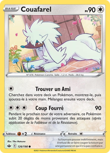 Carte Pokémon Couafarel 126/198 CRE EB06 LorenZone