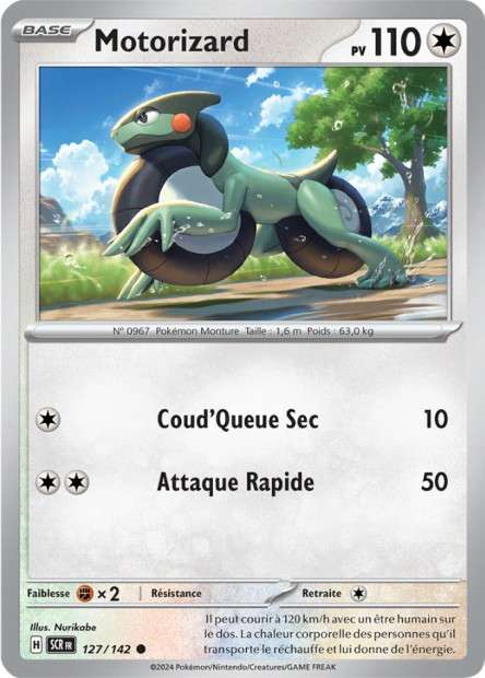 Carte Pokémon Motorizard 127/142 SCR Couronne Stellaire EV07 Neuf FR LorenZone