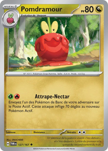 Carte Pokémon Pomdramour 127/167 TWM Mascarade Crépusculaire EV06 Neuf FR LorenZone