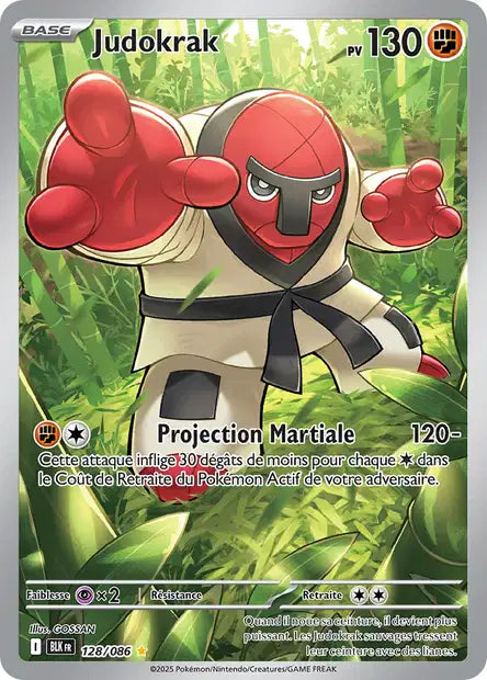 Carte Pokémon Judokrak 128/086 BLK Foudre Noire EV10_5 Neuf FR LorenZone