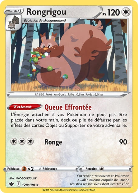 Carte Pokémon Rongrigou 128/198 CRE EB06 LorenZone