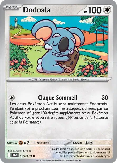 Carte Pokémon Dodoala 129/159 JTG Aventures Ensemble EV09 Neuf FR LorenZone