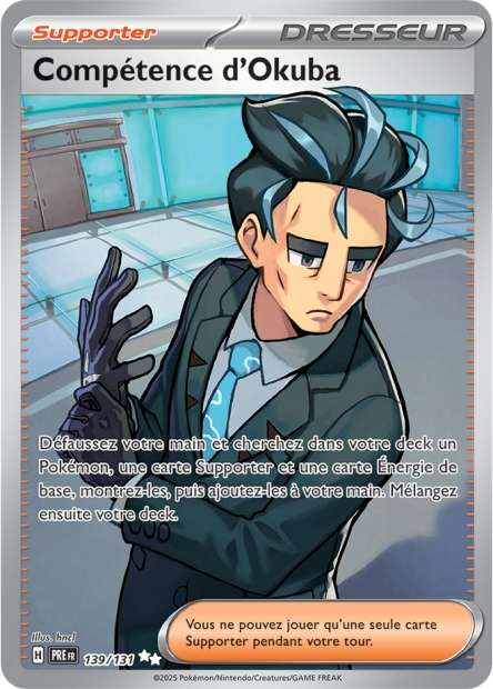 Carte Pokémon Compétence d'Okuba 139/131 Evolutions Prismatiques PRE EV8_5 Neuf FR LorenZone