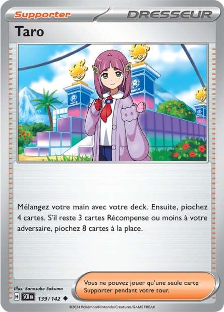 Carte Pokémon Taro 139/142 SCR Couronne Stellaire EV07 Neuf FR LorenZone