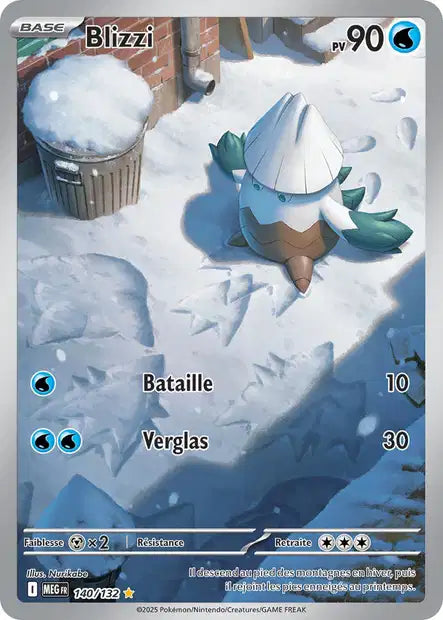 Carte Pokémon Blizzi 140/132 MEG Méga-Évolution ME01 Neuf FR LorenZone
