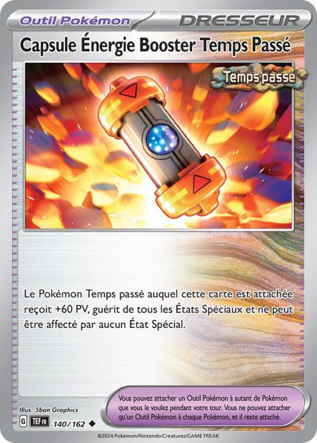 Carte Pokémon Capsule Énerg Boosterie Temps Passé 140/162 TEF Forces Temporelles EV05 Neuf FR LorenZone
