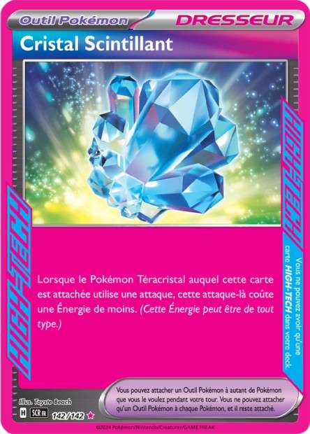 Carte Pokémon Cristal Scintillant 142/142 SCR Couronne Stellaire EV07 Neuf FR LorenZone