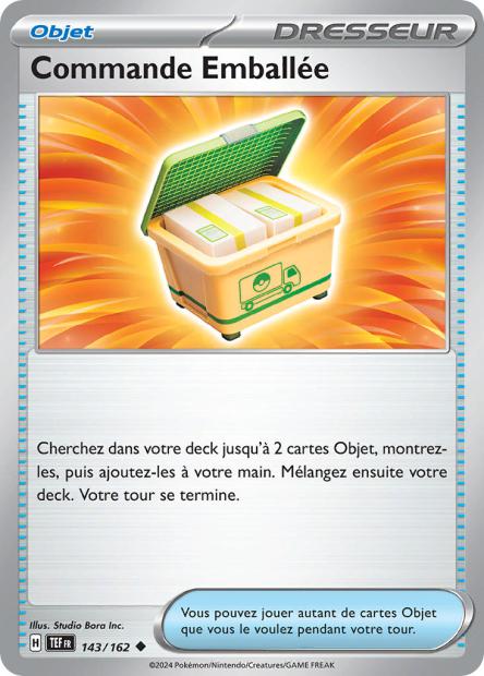 Carte Pokémon Commande Emballée 143/162 TEF Forces Temporelles EV05 Neuf FR LorenZone