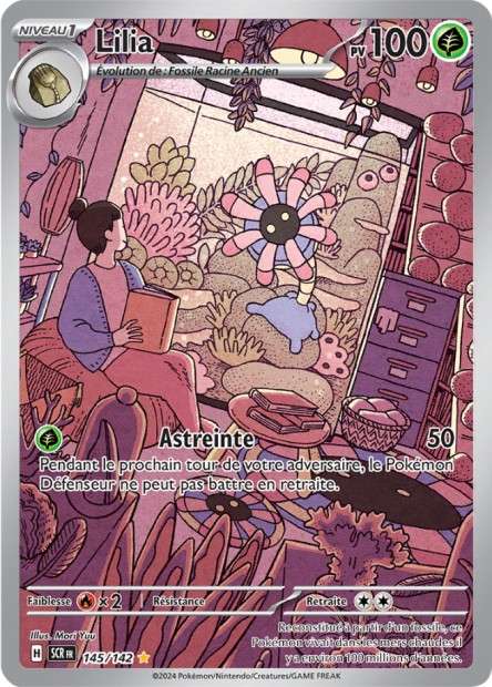 Carte Pokémon Lilia 145/142 SCR Couronne Stellaire EV07 Neuf FR LorenZone