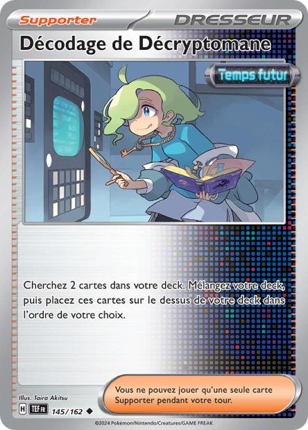 Carte Pokémon Décodage de Décryptomane 145/162 TEF Forces Temporelles EV05 Neuf FR LorenZone