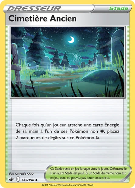 Carte Pokémon Cimetière Ancien 147/198 CRE EB06 LorenZone