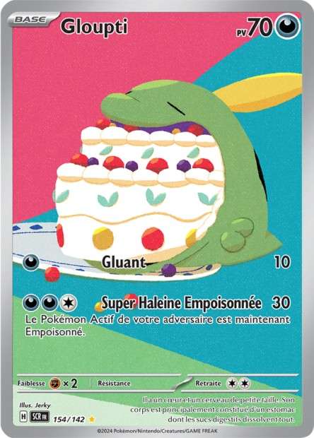 Carte Pokémon Gloupti 154/142 SCR Couronne Stellaire EV07 Neuf FR LorenZone