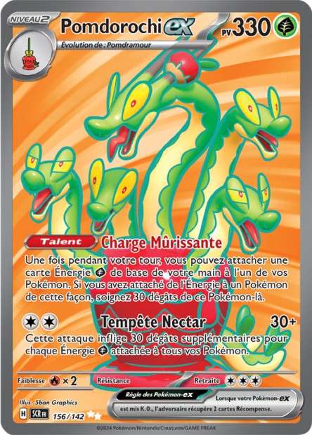 Carte Pokémon Pomdorochi EX 156/142 SCR Couronne Stellaire EV07 Neuf FR LorenZone