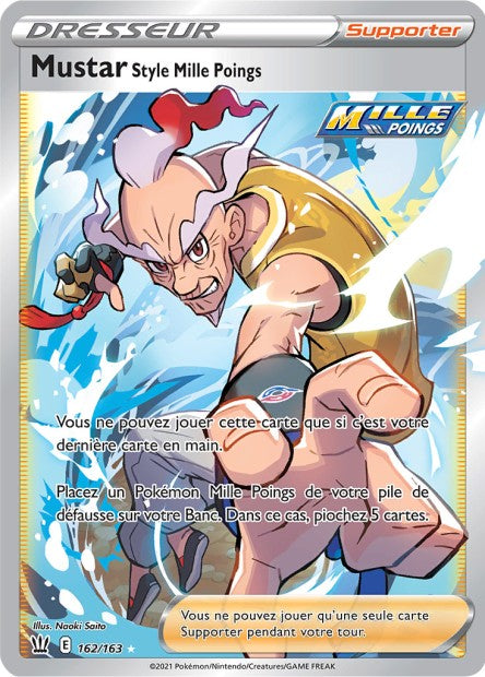 Carte Pokémon Mustar Style Mille Poings 162/163 SWSH5 EB05 LorenZone