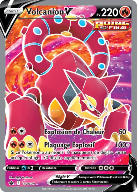 Carte Pokémon Volcanion V 162/198 CRE EB06 LorenZone