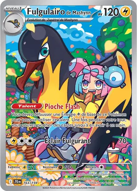 Carte Pokémon Fulgulairo de Mashynn 163/159 JTG Aventures Ensemble EV09 Neuf FR LorenZone