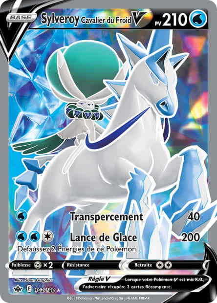 Carte Pokémon Sylveroy Cavalier du Froid V 163/198 CRE EB06 LorenZone