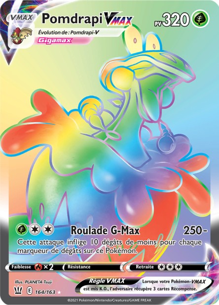Carte Pokémon Pomdrapi VMAX 164/163 SWSH5 EB05 LorenZone