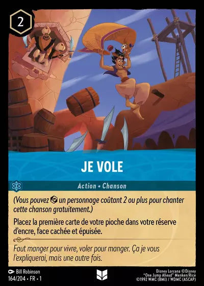 Carte Lorcana - Disney Je vole 164/204 Chapitre 01 Premier Chapitre FC Neuf FR LorenZone