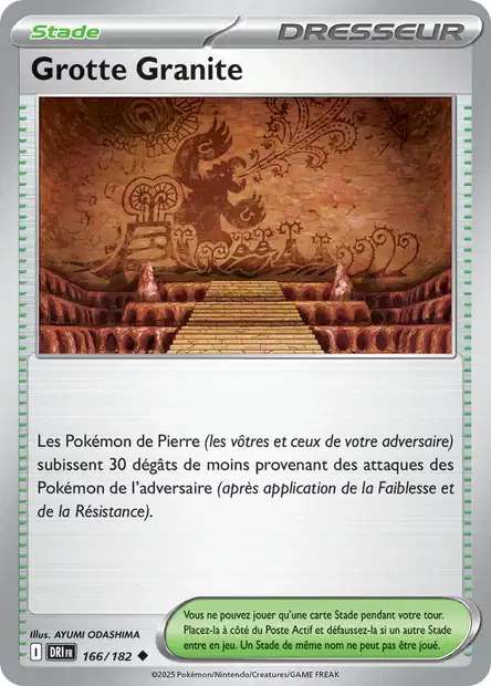 Carte Pokémon Grotte Granite 166/182 DRI Rivalités Destinées EV10 Neuf FR LorenZone
