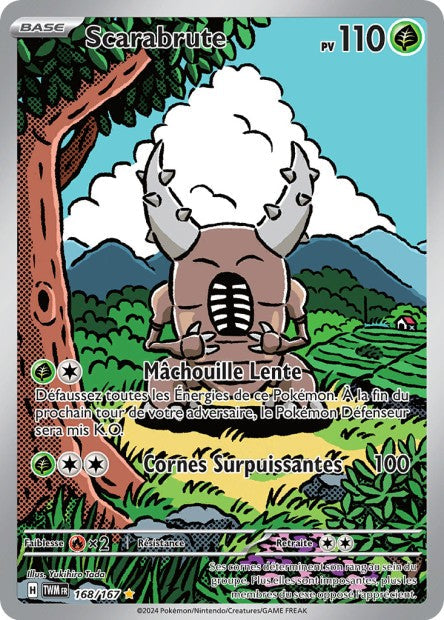Carte Pokémon Scarabrute 168/167 TWM Mascarade Crépusculaire EV06 Neuf FR LorenZone