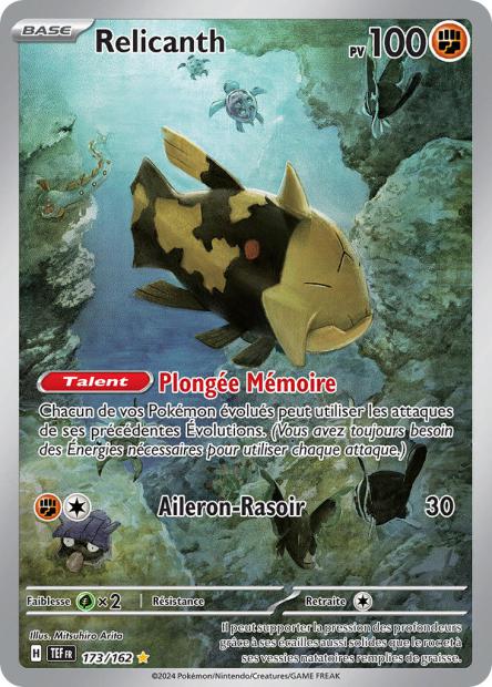 Carte Pokémon Relicanth 173/162 TEF Forces Temporelles EV05 Neuf FR LorenZone